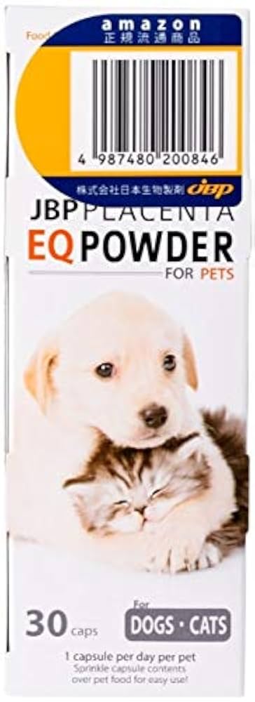 Amazon.co.jp: JBP プラセンタ サプリ EQパウダー 30粒 犬・猫用